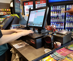 how to use a cash register at a grocery store